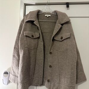 Madewell Tan Wool Utility Jacket
